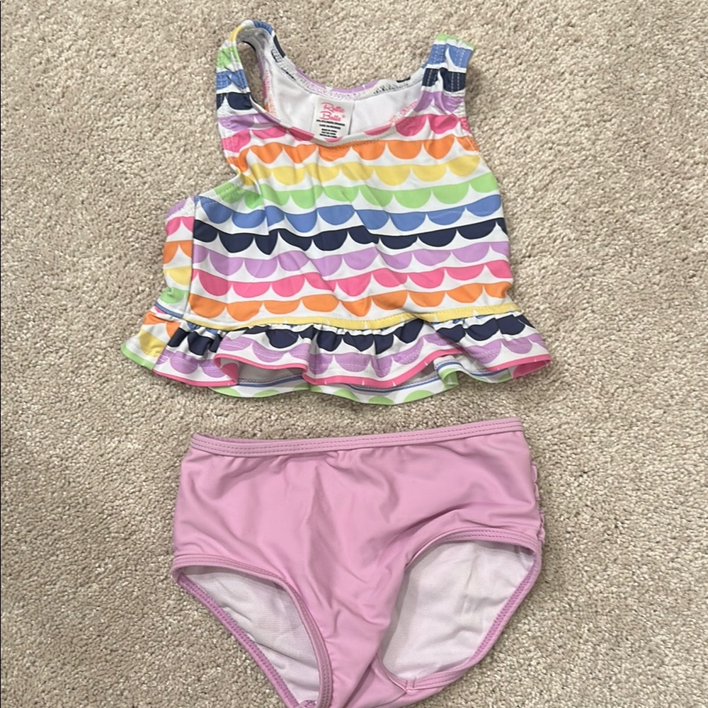 Ruffle Butts Multicolor Scallop Bikini